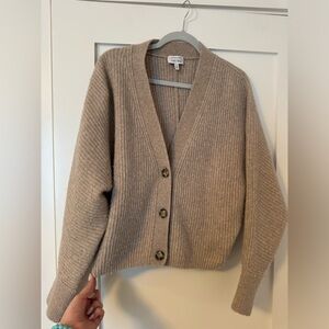 Wool blend cardigan